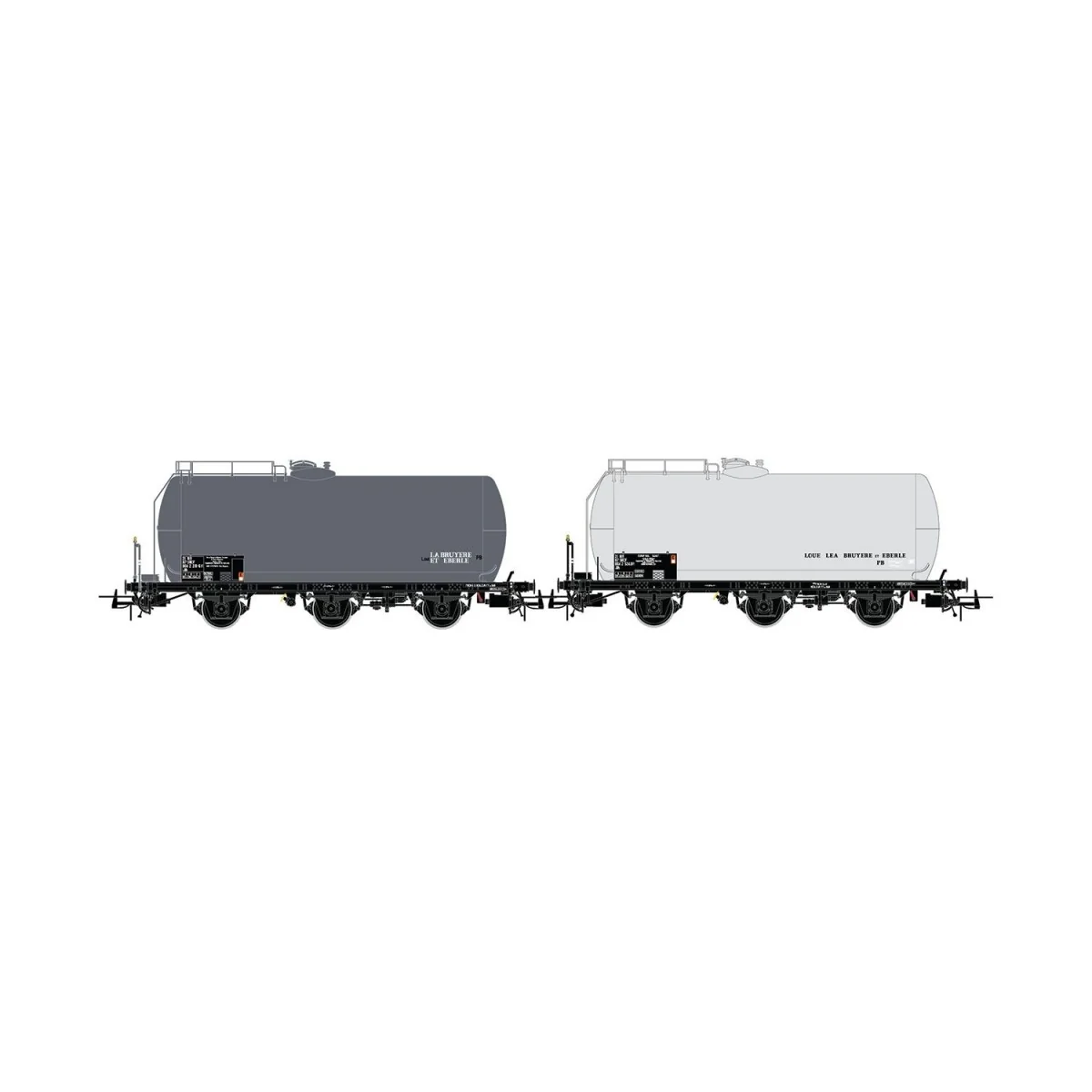 Jouef HJ6248 Set of 2 three-axle tank wagons, Europ Rail SGMF / Bru...
