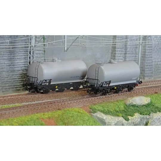 HJ6248-Jouef HJ6248 Set of 2 three-axle tank wagons, Europ Rail SGMF / Bruyere et Eberlet, SNCF