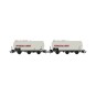 HJ6249-Jouef HJ6249 Set of 2 three-axle tank wagons, Petroles de L'Ouest, SNCF