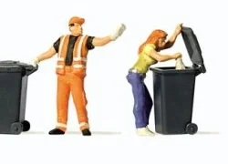 Preiser 10651 Figures, Garbage Collectors at Work - Preiser - Preis...