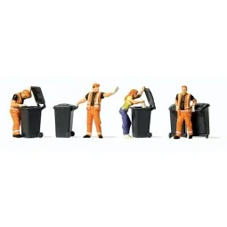 Preiser 10651 Figures, Garbage Collectors at Work - Preiser - Preis...