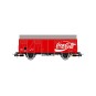 HJ6254-Jouef HJ6254 Covered wagon with G4 axles and smooth sides, Coca-Cola, SNCF