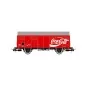 Jouef HJ6254 Covered wagon with G4 axles and smooth sides, Coca-Col... HJ6254-Jouef HJ6254 Covered wagon with G4 axles and smooth sides, Coca-Cola, SNCF