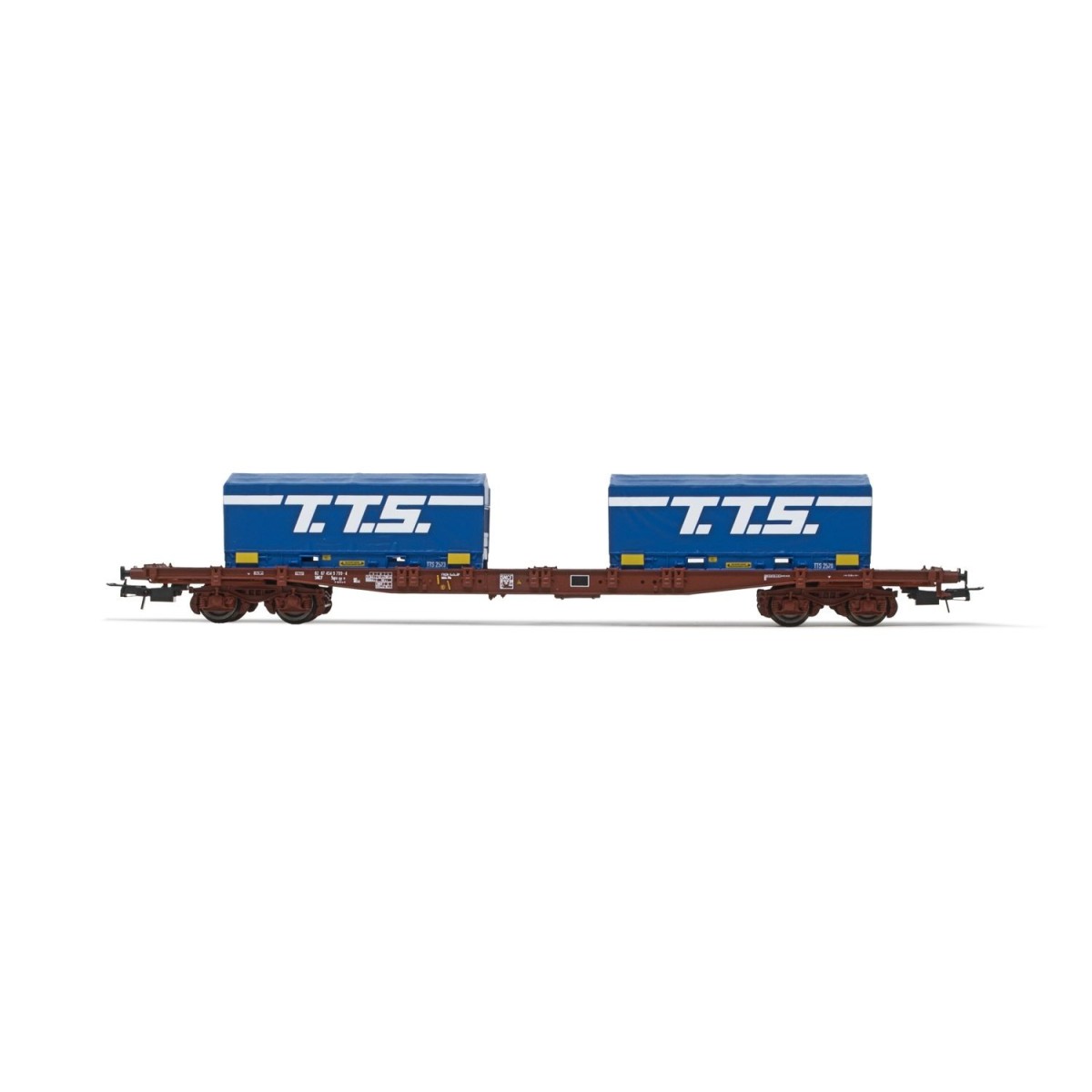 Jouef HJ6259 S70 bogie container wagon, SNCF, loaded with 2 x 20' "...