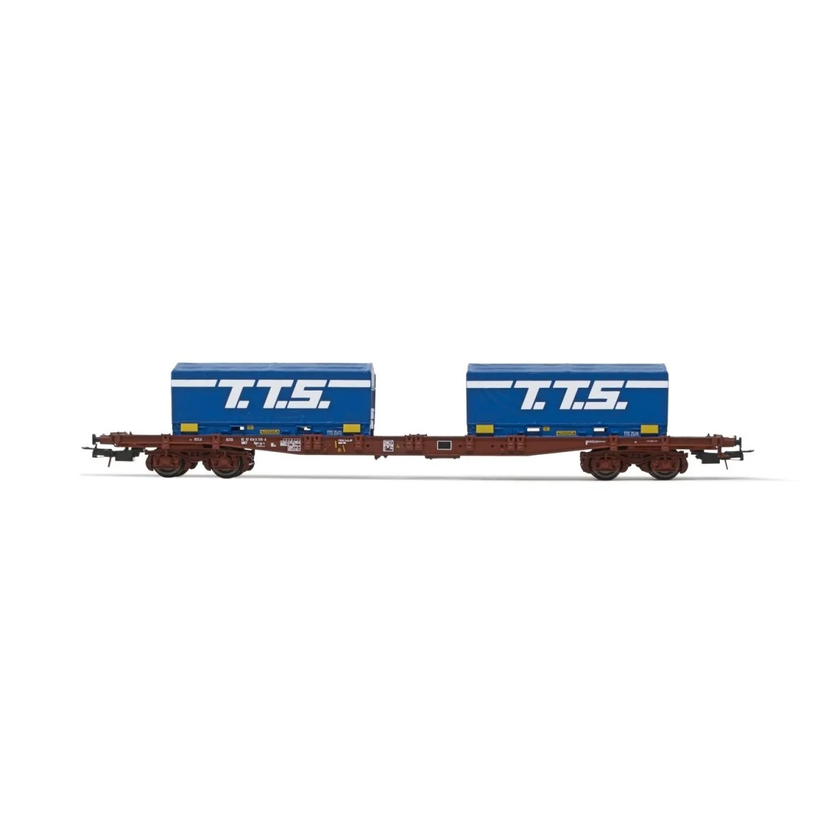 Jouef HJ6259 S70 bogie container wagon, SNCF, loaded with 2 x 20' "... Jouef HJ6259 S70 bogie container wagon, SNCF, loaded with 2 x 20' "...
