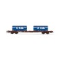 HJ6259-Jouef HJ6259 S70 bogie container wagon, SNCF, loaded with 2 x 20' " TTS " reel containers