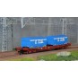 HJ6259-Jouef HJ6259 S70 bogie container wagon, SNCF, loaded with 2 x 20' " TTS " reel containers