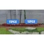 Jouef HJ6260 S70 bogie container wagon, SNCF, loaded with 2 20' "TI... HJ6260-Jouef HJ6260 S70 bogie container wagon, SNCF, loaded with 2 20' "TIPES" reel containers