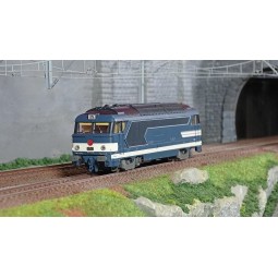 Ree Modeles MB150 BB 67047 diesel locomotive, blue livery, Mistral ...
