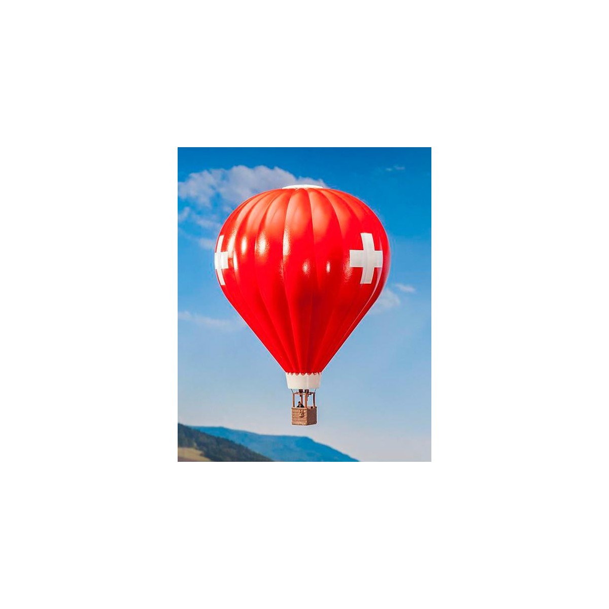 Faller 131004 Maquette, Montgolfiere rouge avec croix du drapeau suisse Faller Faller_131004 - 1
