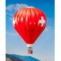 Faller_131004-Faller 131004 Model Kit, Red Hot Air Balloon with Swiss Flag Cross