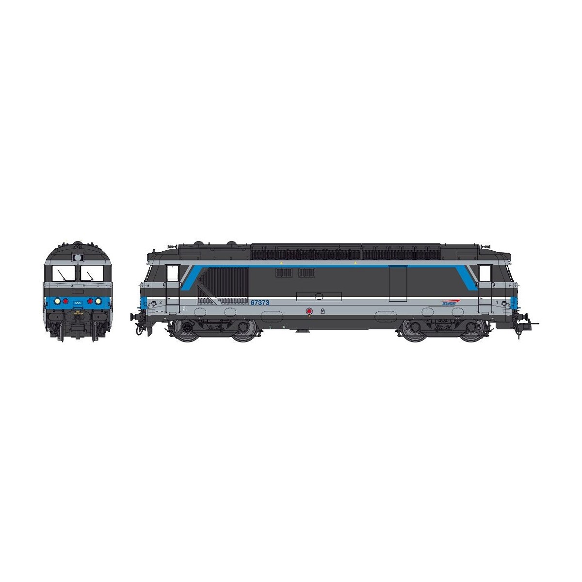 Ree Modeles MB154 BB 67373 diesel locomotive, Isabelle livery, mode...