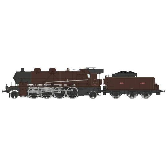Ree Modeles MB155 Locomotive à vapeur 141 A 4.1126, NORD, CREIL, "Chocolat" Ree Modeles MB-155 - 5 MB-155-Ree Modeles MB155 Locomotive à vapeur 141 A 4.1126, NORD, CREIL, "Chocolat"