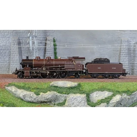 Ree Modeles MB155 Locomotive à vapeur 141 A 4.1126, NORD, CREIL, "Chocolat" Ree Modeles MB-155 - 2 MB-155-Ree Modeles MB155 Locomotive à vapeur 141 A 4.1126, NORD, CREIL, "Chocolat"