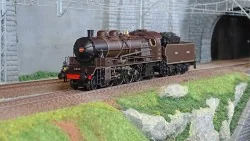 Ree Modeles MB155 Locomotive à vapeur 141 A 4.1126, NORD, CREIL, "Chocolat" Ree Modeles MB-155 - 1