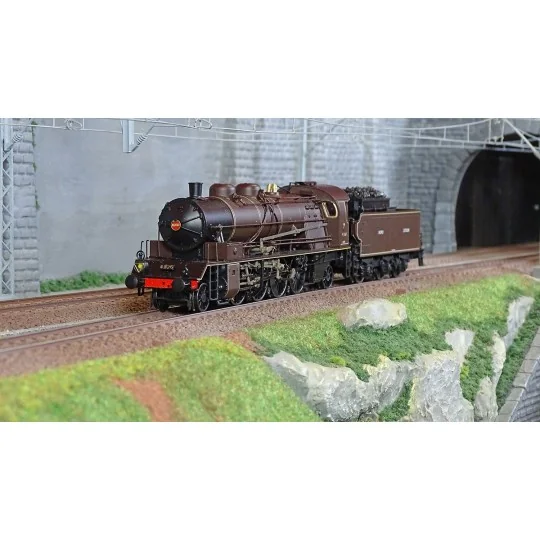 Ree Modeles MB155 Locomotive à vapeur 141 A 4.1126, NORD, CREIL, "Chocolat" Ree Modeles MB-155 - 1 MB-155-Ree Modeles MB155 Locomotive à vapeur 141 A 4.1126, NORD, CREIL, "Chocolat"