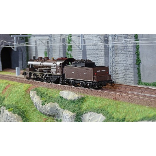 MB-155-Ree Modeles MB155 Locomotive à vapeur 141 A 4.1126, NORD, CREIL, "Chocolat"