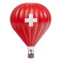 Faller_131004-Faller 131004 Model Kit, Red Hot Air Balloon with Swiss Flag Cross