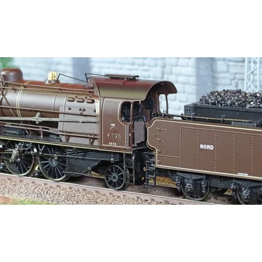 Ree Modeles MB155 Locomotive à vapeur 141 A 4.1126, NORD, CREIL, "Chocolat" Ree Modeles MB-155 - 4 MB-155-Ree Modeles MB155 Locomotive à vapeur 141 A 4.1126, NORD, CREIL, "Chocolat"