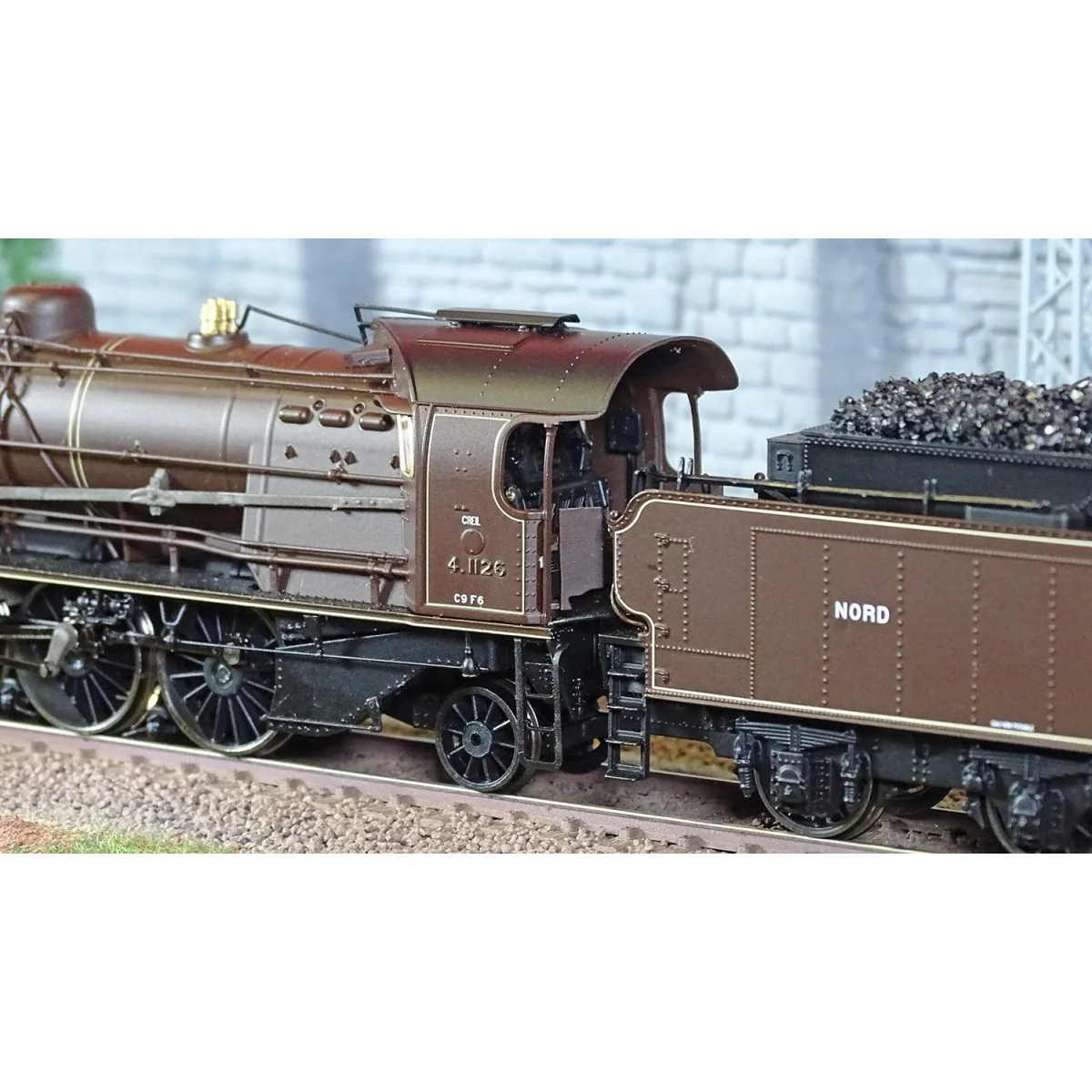 Ree Modeles MB155 Locomotive à vapeur 141 A 4.1126, NORD, CREIL, "Chocolat" Ree Modeles MB-155 - 4 Ree Modeles MB155 Locomotive à vapeur 141 A 4.1126, NORD, CREIL, "Chocolat" Ree Modeles MB-155 - 4