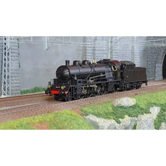 Ree Modeles MB156 Locomotive à vapeur 2-141 A 13, SNCF, CREIL, Noire Ree Modeles MB-156 - 1 MB-156-Ree Modeles MB156 Locomotive à vapeur 2-141 A 13, SNCF, CREIL, Noire