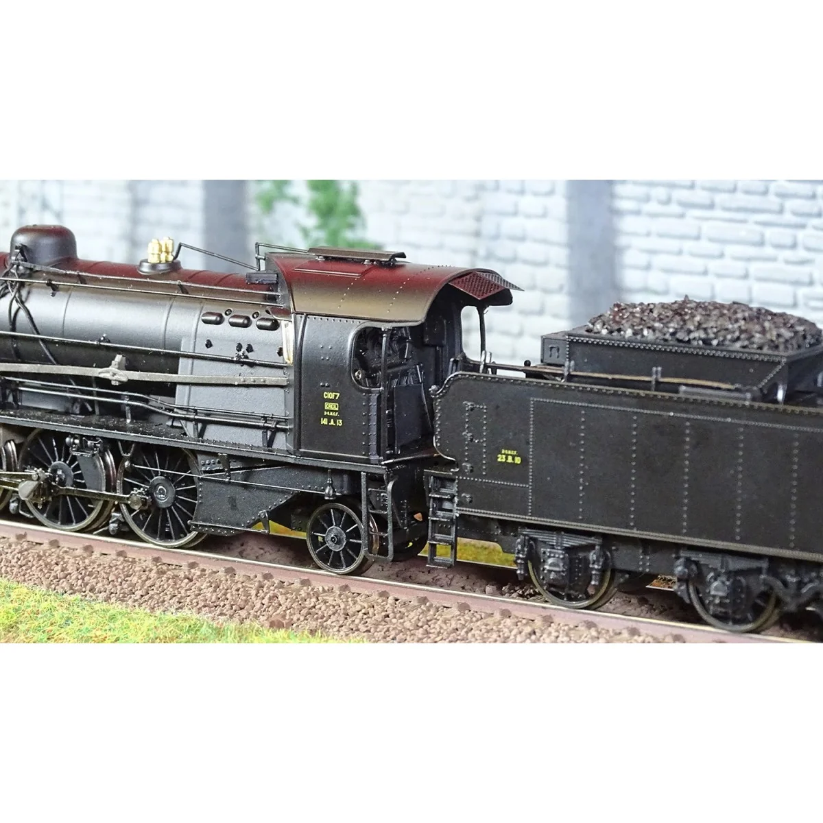Ree Modeles MB156 Locomotive à vapeur 2-141 A 13, SNCF, CREIL, Noire Ree Modeles MB-156 - 4 Ree Modeles MB156 Locomotive à vapeur 2-141 A 13, SNCF, CREIL, Noire Ree Modeles MB-156 - 4