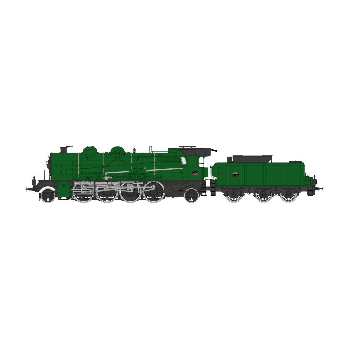 Ree Modeles MB157 Steam Locomotive 141 C 331, PLM, PLM Green - MB-157
