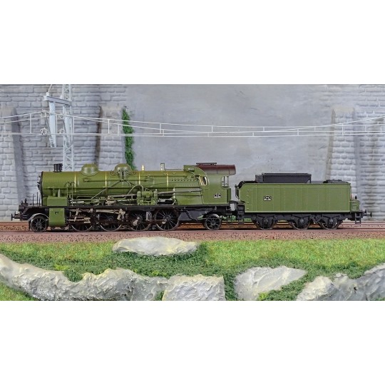 MB-157-Ree Modeles MB157 Steam Locomotive 141 C 331, PLM, PLM Green