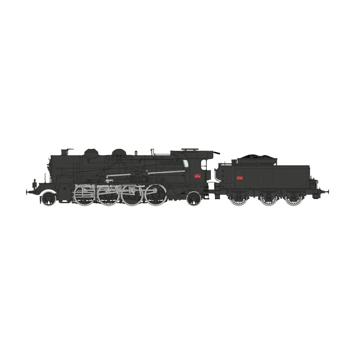 Ree Modeles MB158 Locomotive à vapeur 5-141 C 579, PLM, Noire Ree Modeles MB-158 - 5 Ree Modeles MB158 Locomotive à vapeur 5-141 C 579, PLM, Noire Ree Modeles MB-158 - 5