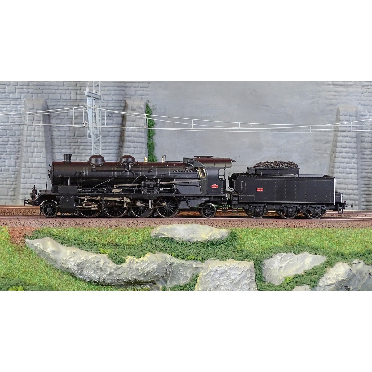 Ree Modeles MB158 Locomotive à vapeur 5-141 C 579, PLM, Noire Ree Modeles MB-158 - 2