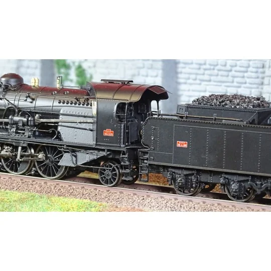 Ree Modeles MB158 Locomotive à vapeur 5-141 C 579, PLM, Noire Ree Modeles MB-158 - 4 MB-158-Ree Modeles MB158 Locomotive à vapeur 5-141 C 579, PLM, Noire