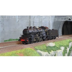 Ree Modeles MB159.S Steam Locomotive 5-141 D 202, SNCF, Black, Veyn...