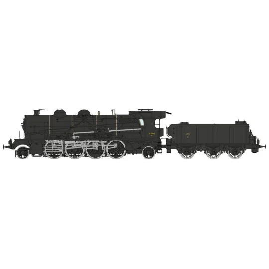 Ree Modeles MB159 Locomotive à vapeur 5-141 D 202, SNCF, Noire, Veynes Ree Modeles MB-159 - 5 MB-159-Ree Modeles MB159 Locomotive à vapeur 5-141 D 202, SNCF, Noire, Veynes