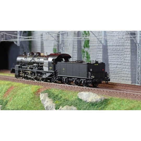 MB-159-Ree Modeles MB159 Locomotive à vapeur 5-141 D 202, SNCF, Noire, Veynes