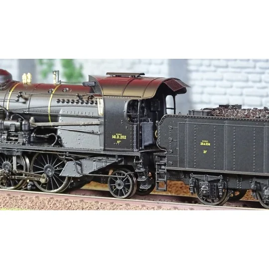 Ree Modeles MB159 Locomotive à vapeur 5-141 D 202, SNCF, Noire, Veynes Ree Modeles MB-159 - 4 MB-159-Ree Modeles MB159 Locomotive à vapeur 5-141 D 202, SNCF, Noire, Veynes