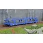 Jouef HJ6267 Laeks 3-axle articulated car transporter wagon, Brambl... HJ6267-Jouef HJ6267 Laeks 3-axle articulated car transporter wagon, Brambles, blue livery
