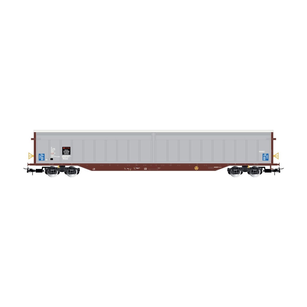 Jouef HJ6272 Covered wagon with sliding walls and Habbiss-type bogi...