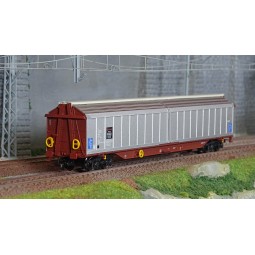Jouef HJ6272 Covered wagon with sliding walls and Habbiss-type bogi...