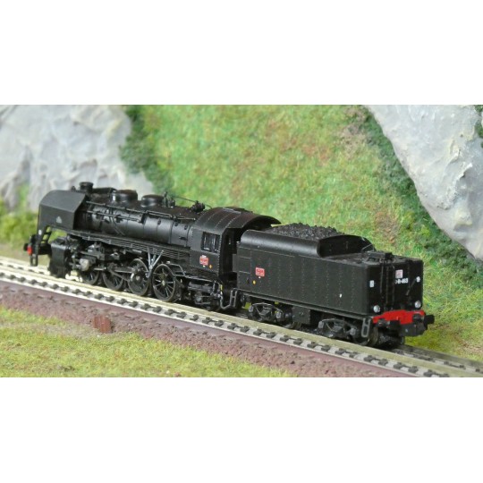 HN2544S-Arnold HN2544S Locomotive vapeur 141 R 463, SNCF, roues rayons, livrée noire, sonore