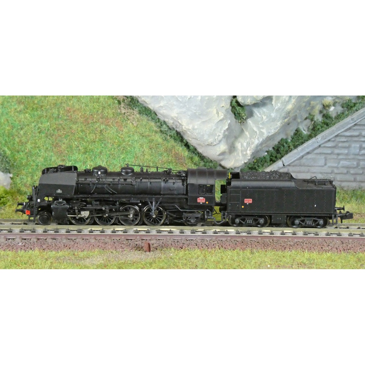 Arnold HN2544 141 R 463 steam locomotive, SNCF, spoked wheels, blac...