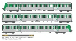 EPM 41.39.17 SNCF Regional Reversible Trainset, RRR Picardie, green...