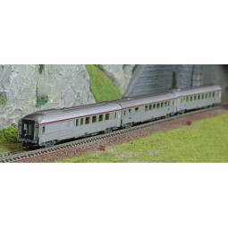 Arnold HN4444 Set de 3 voitures TEE, Paris - Ruhr, A4Dtux / Vru / A3rtu, SNCF, échelle N Arnold HN4444 - 1