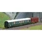 HN4446-Arnold HN4446 Unit Set, Maintenance Train, ex B10 Coach and G4 Wagon, SNCF, N Scale