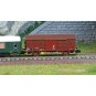 HN4446-Arnold HN4446 Unit Set, Maintenance Train, ex B10 Coach and G4 Wagon, SNCF, N Scale