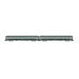 Arnold HN4448 Set of 2 DEV AO coaches, B9, green/grey livery, frame... HN4448-Arnold HN4448 Set of 2 DEV AO coaches, B9, green/grey livery, framed logo, SNCF, N scale