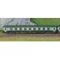 Arnold HN4448 Set of 2 DEV AO coaches, B9, green/grey livery, frame... HN4448-Arnold HN4448 Set of 2 DEV AO coaches, B9, green/grey livery, framed logo, SNCF, N scale