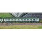 HN4448-Arnold HN4448 Set of 2 DEV AO coaches, B9, green/grey livery, framed logo, SNCF, N scale