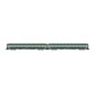 HN4449-Arnold HN4449 Set of 2 DEV AO coaches, B10, green/grey livery, Nouille logo, SNCF, N scale