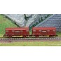 HN6572-Arnold HN6572 Set of 2 Permaplex type G4 covered wagons, brown livery, SNCF, Aquitaine Express, N scale