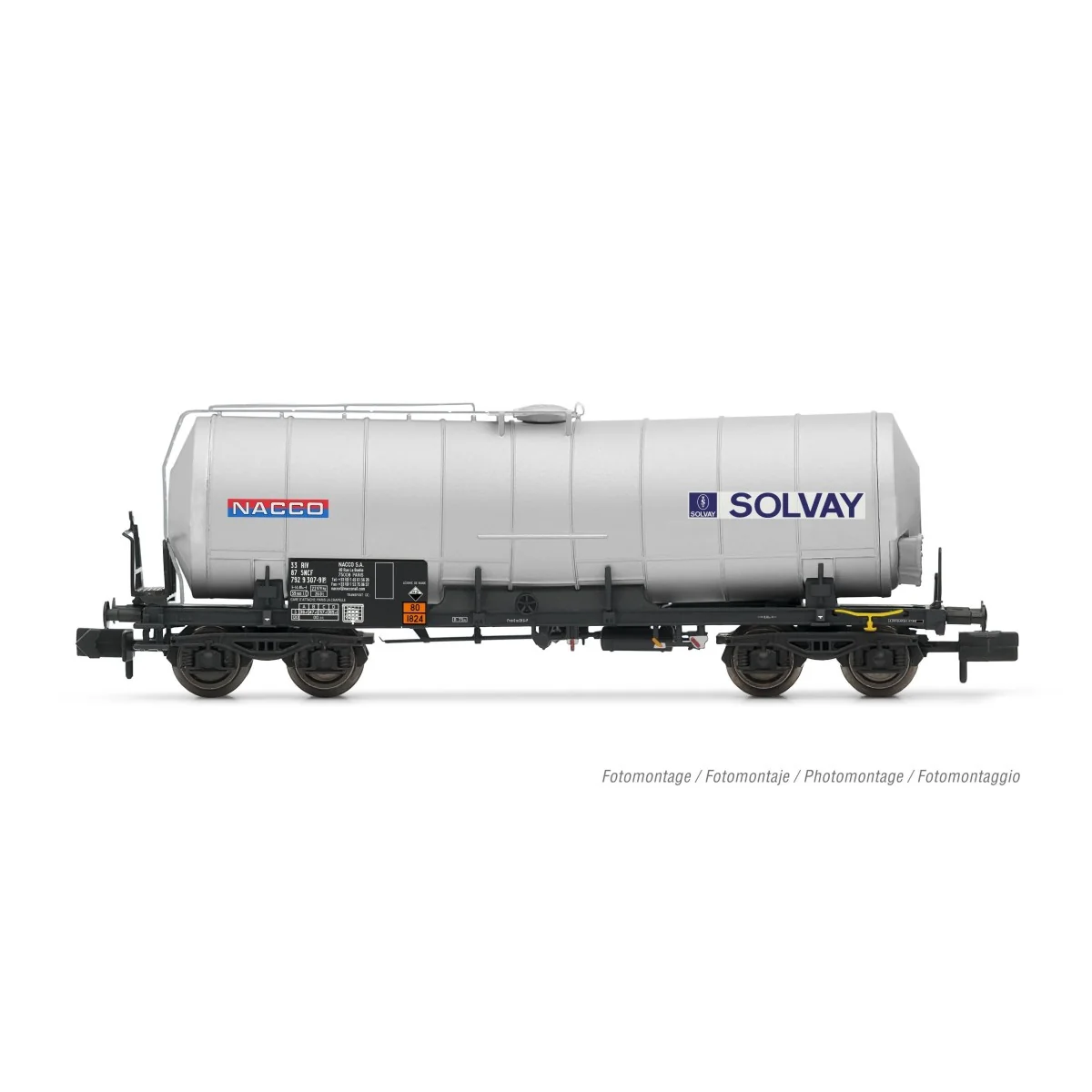 Arnold HN6605 Bogie tank wagon, SNCF, Nacco/Solvay, N scale
